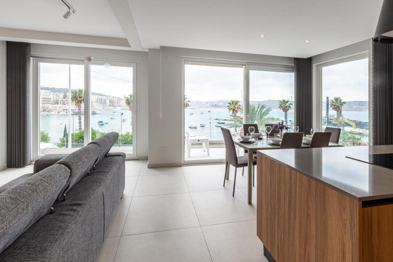 Seafront Luxury Apartment セント・ポールズ・ベイ エクステリア 写真